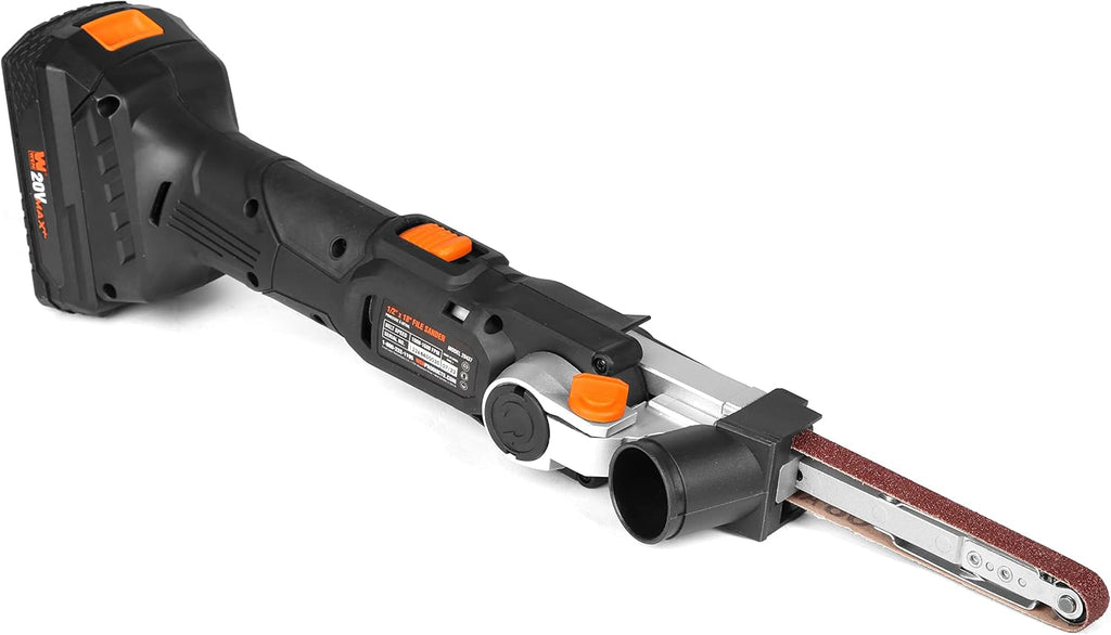 WEN Cordless Detail File Sander, Variable Speed with 20V Max 2.0 Ah Lithium-Ion Battery and Charger (20437)