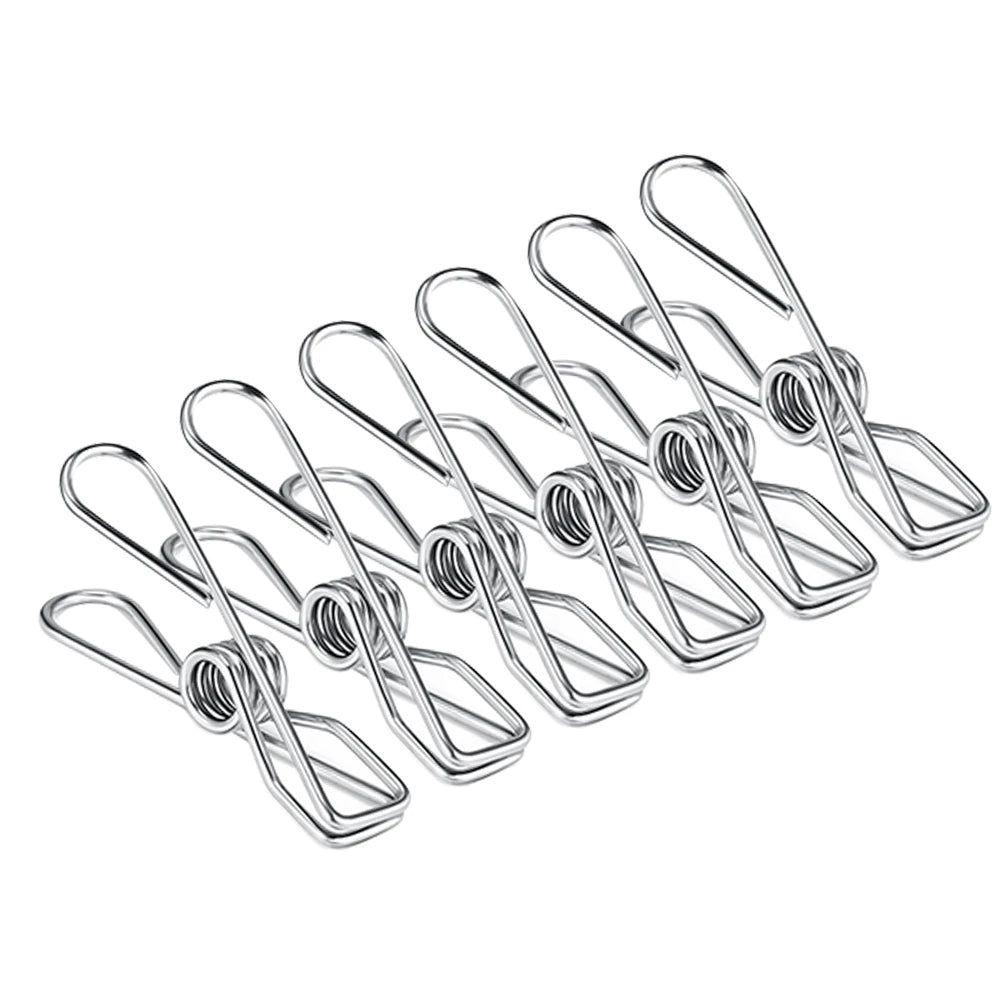 Clothespins Stainless Steel Clips Clothes Pegs Household Washing Hang Laundry Metal Home Storage Tool 10/20/40Pcs Clothes Pegs