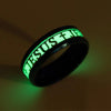 ERLUER Euramerican Rings for Men Women Jesus Cross Stainless Steel Luminou Glow in Dark Fluorescent Band Ring Wholesale Jewelry