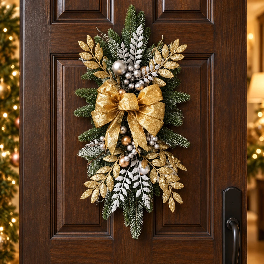 Christmas wreath ornament