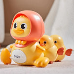 Baby Crawling Toys Musical Duck Walking Toys Early Learning Interactive Crawling Toy Night Light Toy for Boy Girl Birthday Gift