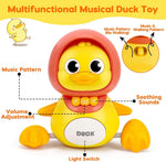 Baby Crawling Toys Musical Duck Walking Toys Early Learning Interactive Crawling Toy Night Light Toy for Boy Girl Birthday Gift