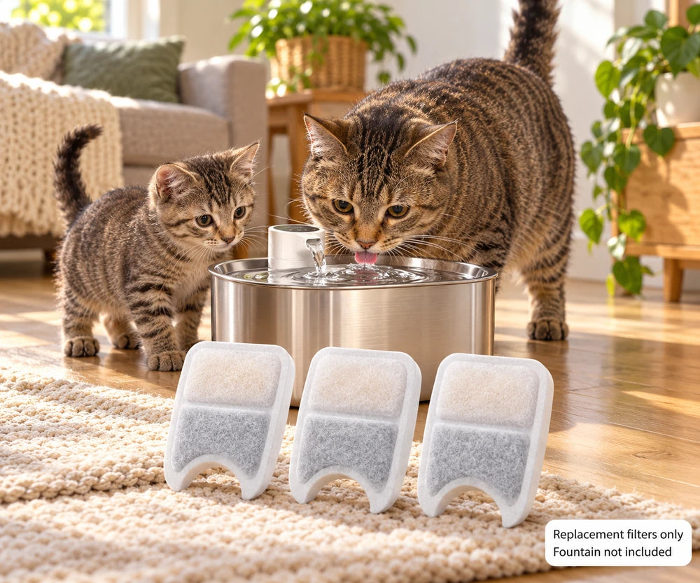 Water fountain filter cartridges