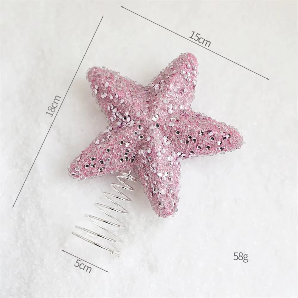 Christmas Tree Ornaments Pink Foam Ball