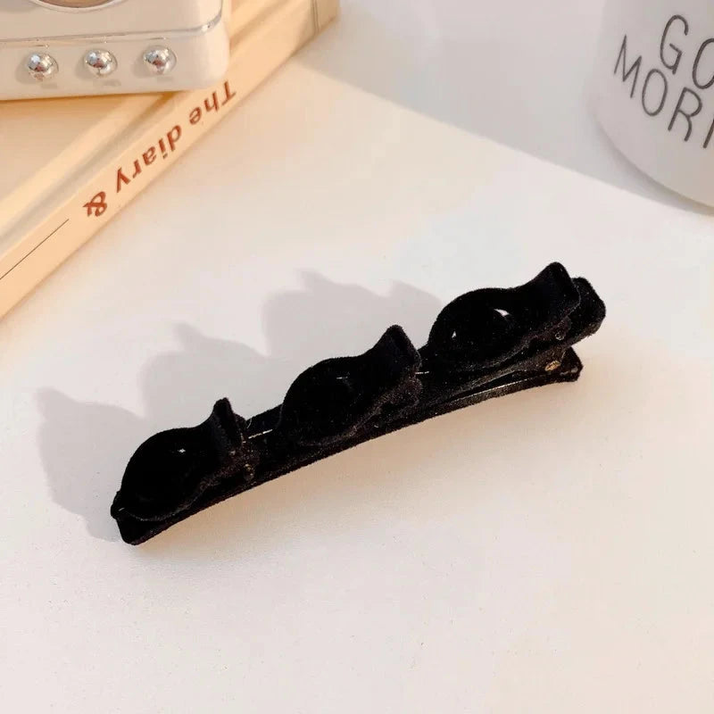 Flocked Bangs Hair Clasps for Women