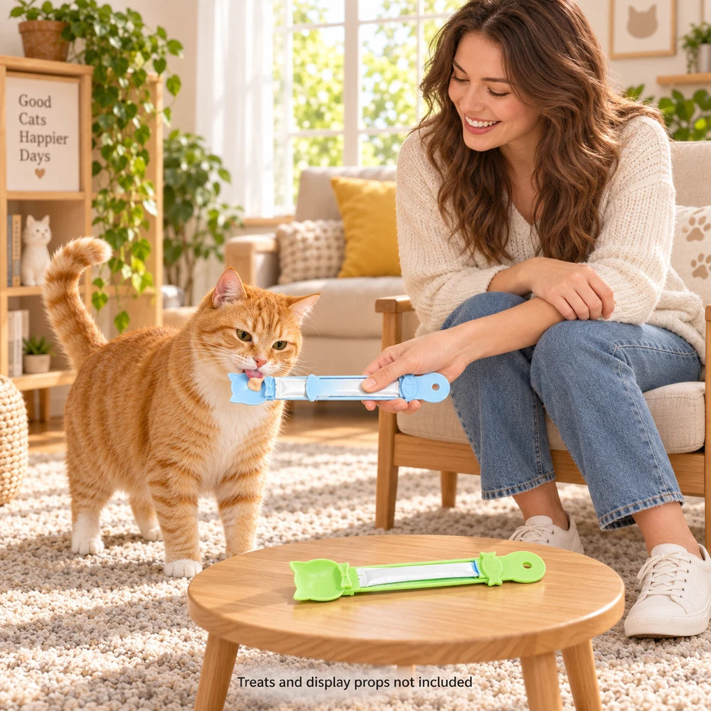Cat feeding spoon