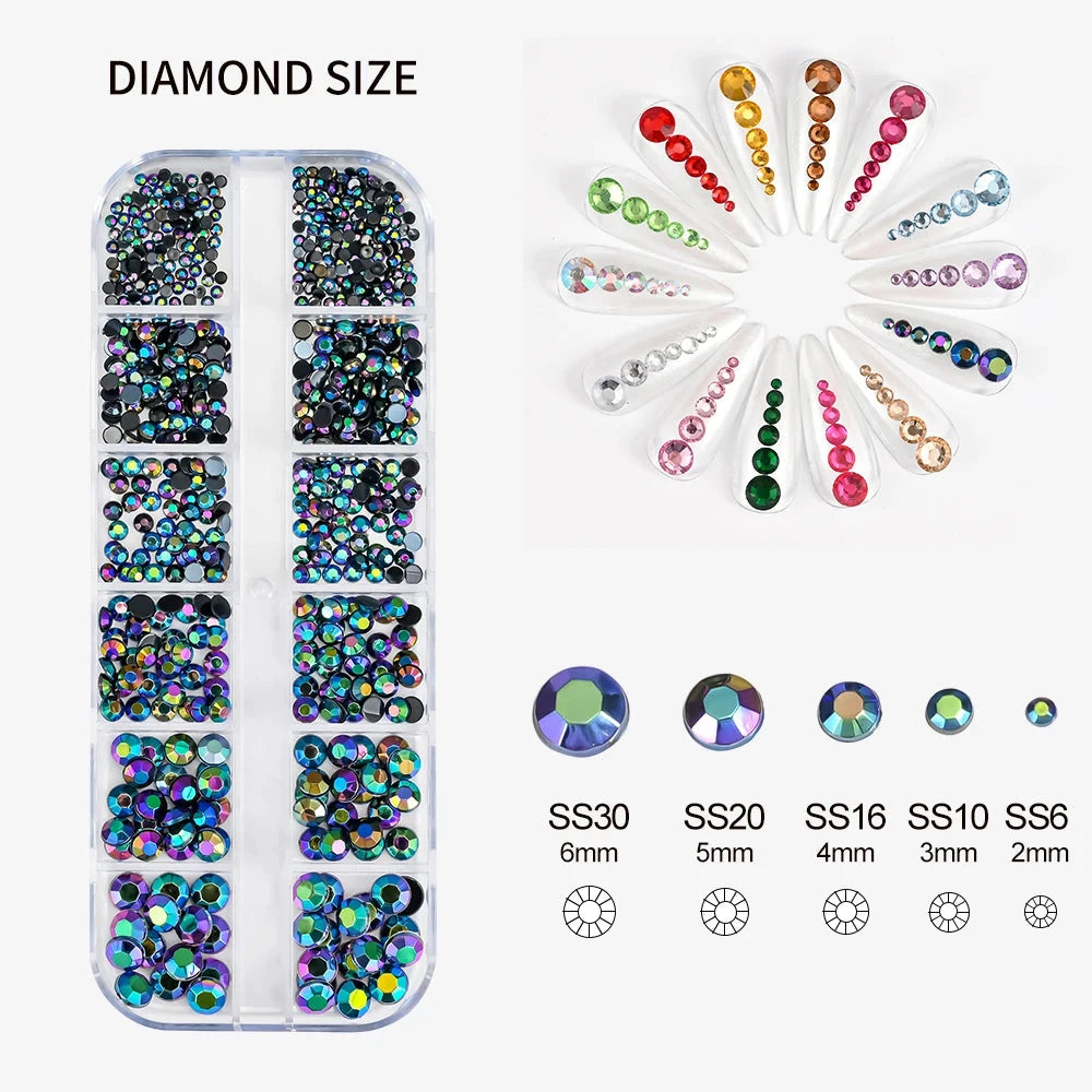 Nail rhinestones