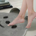 Silicone Massage Foot Mat Bathroom Non-Slip Mat Bath Foot Rubbing Artifact Foot Wash to Remove Dead Skin Shower Room Floor