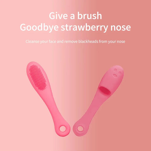 1 Pcs Silicone Nose Brush Cleanses Face Removing Blackheads Cleaning Nose Brush Cleaning Exfoliating Face Wash Brush Care Tool