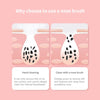1 Pcs Silicone Nose Brush Cleanses Face Removing Blackheads Cleaning Nose Brush Cleaning Exfoliating Face Wash Brush Care Tool