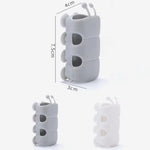Suction Cup Brackets Silicone Shower Head Holder Reusable Removable Wall Storage Shelf Rack Fixed Base for Bathroom Accessories