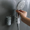 Suction Cup Brackets Silicone Shower Head Holder Reusable Removable Wall Storage Shelf Rack Fixed Base for Bathroom Accessories