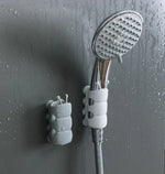 Suction Cup Brackets Silicone Shower Head Holder Reusable Removable Wall Storage Shelf Rack Fixed Base for Bathroom Accessories