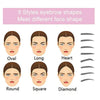 8 in 1 Reusable Eyebrows Shape Set Eye Brow Makeup Tools and Accessories Eyebrow Stencil Beauty Makeup Brow Stamp Template