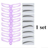8 in 1 Reusable Eyebrows Shape Set Eye Brow Makeup Tools and Accessories Eyebrow Stencil Beauty Makeup Brow Stamp Template
