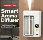 Type-C Rechargeable Automatic Aroma Diffuser with 5-Level Timed Mist Sprayer Built-In Battery for Home Bathroom Car Use