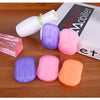 200/100PCS Travel Soap Paper Disposable Convenient Soap Paper Washing Hand Clean Scented Mini Slice Soaps Bathroom Accessories