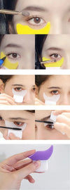 Eyeliner Template Silicone Eye Makeup Stencils Eyelash Baffle Mascara Shield Applicator Guard Pads Eyebrow Eyeliner Shaping Tool