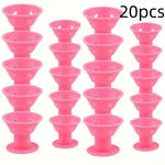 10/20Pcs Mushroom Hair Curlers Soft Gentle Hair Care Rollers Non-Slip Silicone Wave Formers for Easy DIY Styling Curling Tools