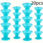 10/20Pcs Mushroom Hair Curlers Soft Gentle Hair Care Rollers Non-Slip Silicone Wave Formers for Easy DIY Styling Curling Tools