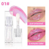 QIBEST 1Pc Temperature Color Change Lip Oil Lipgloss Moisturizing Lasting Pink Clear Lip Glaze Pearlescent Lipgloss Makeup New