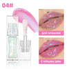 QIBEST 1Pc Temperature Color Change Lip Oil Lipgloss Moisturizing Lasting Pink Clear Lip Glaze Pearlescent Lipgloss Makeup New