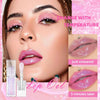 QIBEST 1Pc Temperature Color Change Lip Oil Lipgloss Moisturizing Lasting Pink Clear Lip Glaze Pearlescent Lipgloss Makeup New