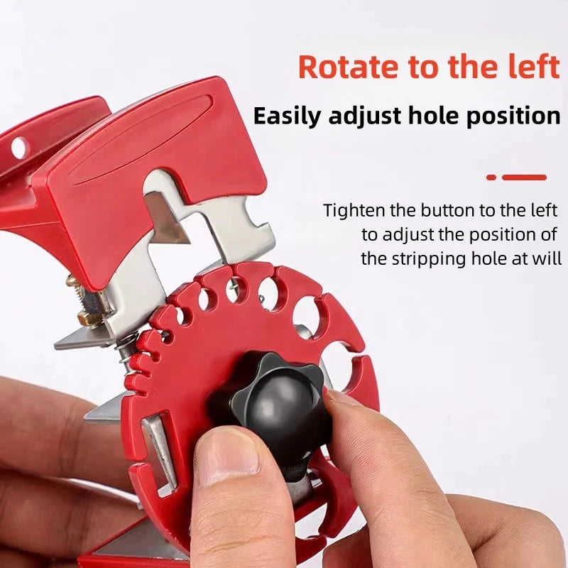 Portable Handheld Quick Wire Stripper Universal Wire Cable Peeler Electric Wire Demolisher Wire Stripping Machine Manual Tool