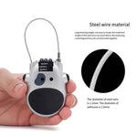 Bicycle Steel Cable Code Lock Suitcase Car Sled Telescopic Wire Rope Lock Bicycle Helmet High-Precision Code Wheel Password Lock