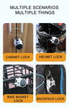 Bicycle Steel Cable Code Lock Suitcase Car Sled Telescopic Wire Rope Lock Bicycle Helmet High-Precision Code Wheel Password Lock