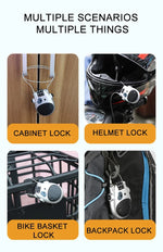 Bicycle Steel Cable Code Lock Suitcase Car Sled Telescopic Wire Rope Lock Bicycle Helmet High-Precision Code Wheel Password Lock
