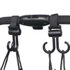 Double Hook Baby Stroller Hanger 360-Degree Rotation Adjustment Cart Hook and Loop Fastener Stroller Accessories