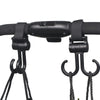Double Hook Baby Stroller Hanger 360-Degree Rotation Adjustment Cart Hook and Loop Fastener Stroller Accessories