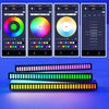 16/32/40 LED Charge RGB Light Bar Sound Activated Music Pickup Voice Lights Ambient Lamp Aesthetic Game Room Decor