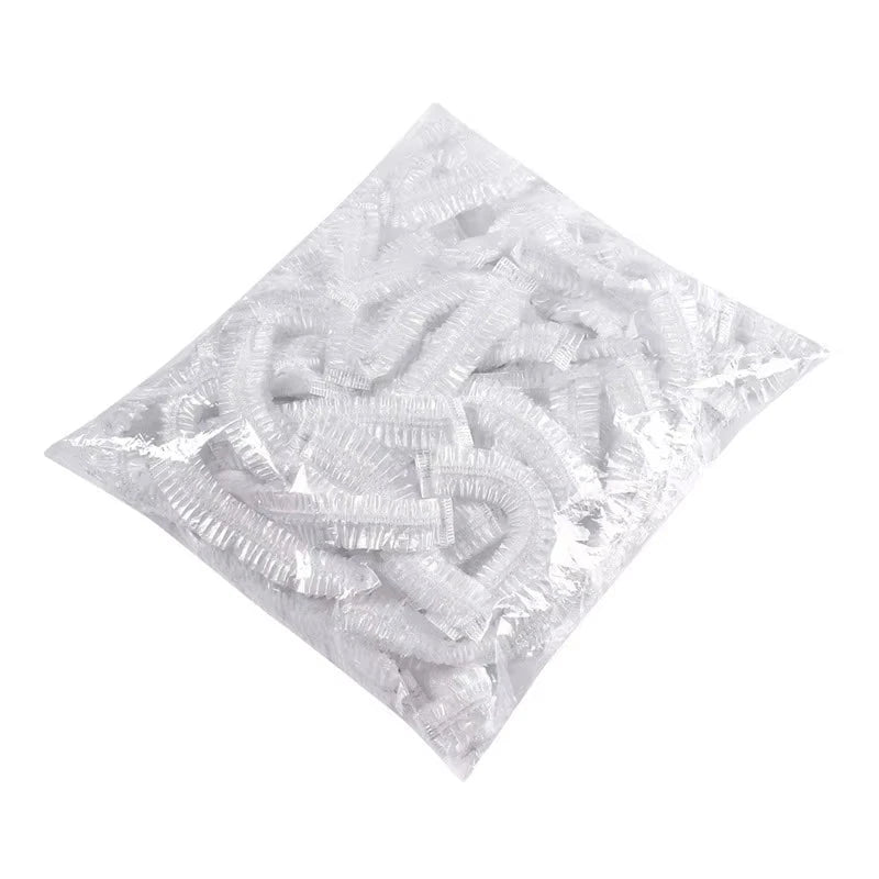 100PCS Disposable Food Cover Plastic Wrap Kithchen Refrigerator Fruit Food Stretch Protection Flim Dustproof Bowls Cups Caps Bag
