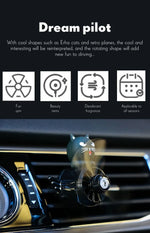 Car Air Freshener Car Pilot Rotating Propeller Perfume Accessories Fragrance Smell in Styling Vent Diffuse Air Fresheners Clip