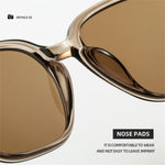 KLASSNUM Vintage Square Frame Sunglasses for Women Men 2026 Trendy Retro Wood Grain Plastic Frame UV 400 Protection Eyepeice