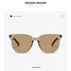 KLASSNUM Vintage Square Frame Sunglasses for Women Men 2026 Trendy Retro Wood Grain Plastic Frame UV 400 Protection Eyepeice