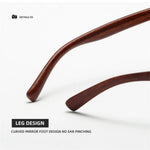 KLASSNUM Vintage Square Frame Sunglasses for Women Men 2026 Trendy Retro Wood Grain Plastic Frame UV 400 Protection Eyepeice