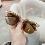 KLASSNUM Vintage Square Frame Sunglasses for Women Men 2026 Trendy Retro Wood Grain Plastic Frame UV 400 Protection Eyepeice