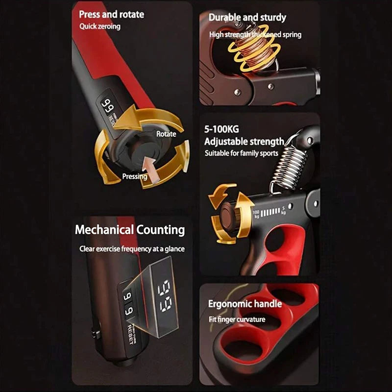 Adjustable hand gripper
