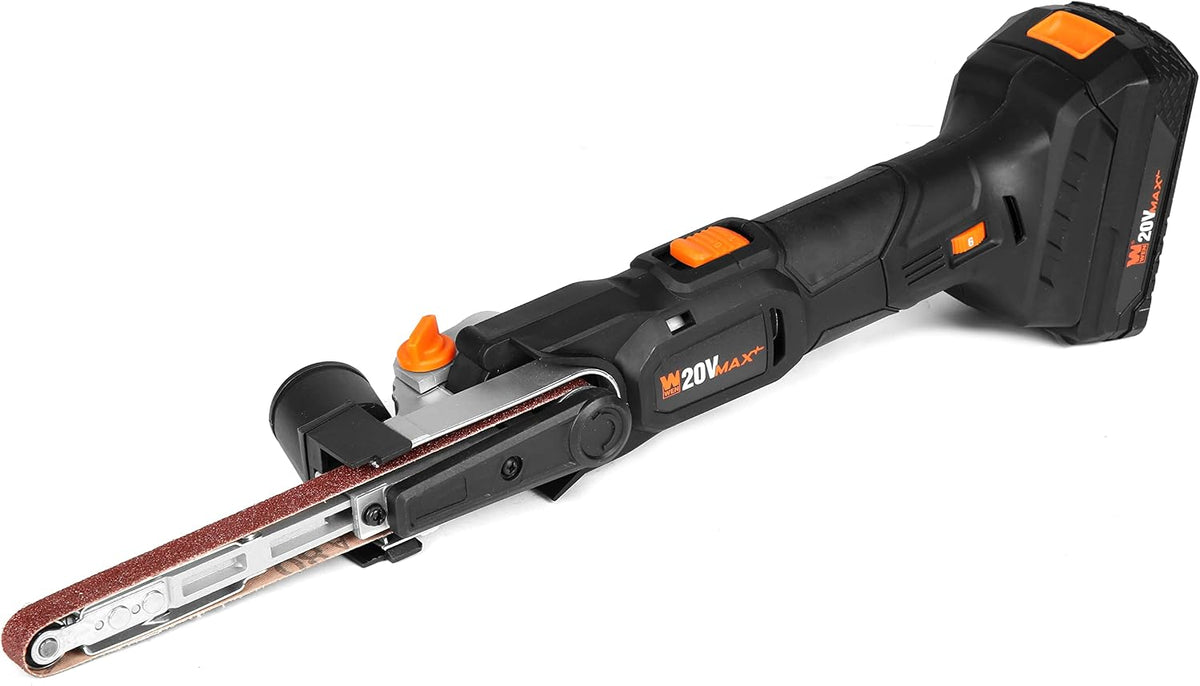 WEN Cordless Detail File Sander, Variable Speed with 20V Max 2.0 Ah Lithium-Ion Battery and Charger (20437)