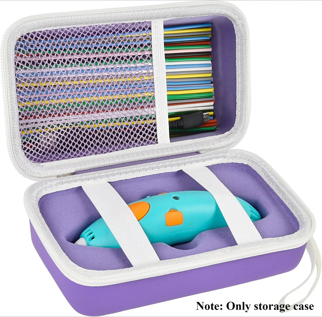 Case Compatible with 3Doodler Start+ Essentials (2022) for 3D Pen Set for Kids, Storage Organizer Holder for Printing Filament