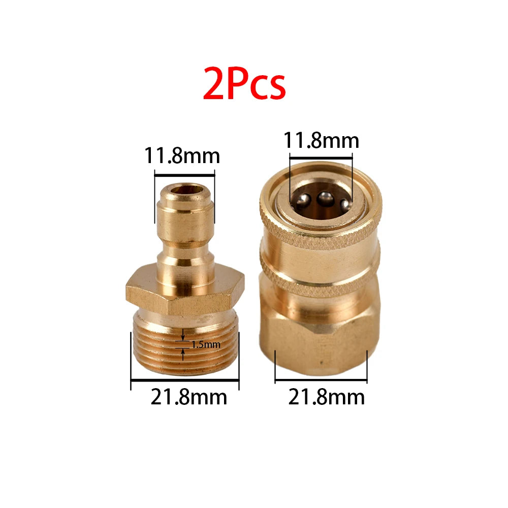 High Pressure Washer M22 Adapter Quick Connector Quick Release Fitting Power Washer Fast Connection Quick Coupler