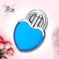Fashionable Love Gas Electric Dual Use Metal Lighter Outdoor Windproof Tungsten Wire Direct Spray Flame Portable Smoking Gift
