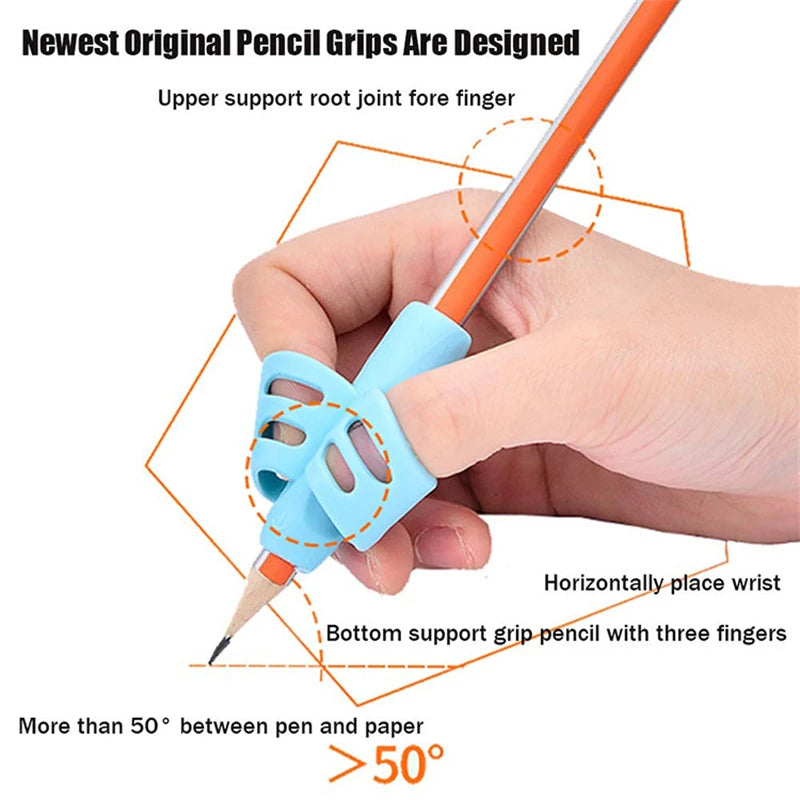 2Pcs/Set Montessori Toys Kids Educational Toys for Children Early Learning Baby Hold Pencil Corrector Students Writing Aid Tool