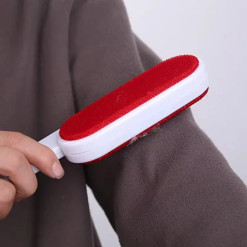 Self-Cleaning Lint Sticking Roller 2 Sides Dedusting Brush Pet Hair Remover Brush Removing Dog Cat Hair from Sofa Carpet Clothes