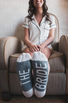 The Paisley Box Wedding Party Socks/Bride Socks, Bridesmaid Socks, Groom Socks, Groomsman Socks, Flower Girl Socks