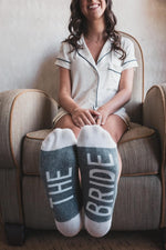 The Paisley Box Wedding Party Socks/Bride Socks, Bridesmaid Socks, Groom Socks, Groomsman Socks, Flower Girl Socks