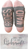 The Paisley Box Wedding Party Socks/Bride Socks, Bridesmaid Socks, Groom Socks, Groomsman Socks, Flower Girl Socks